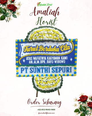 Papan Bunga Duka di Morowali